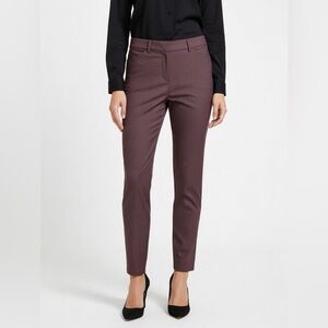 Express Stretch+ Burgundy Midrise Skinny Pants Women’s Size 4